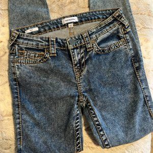 True Religion Halle Skinny Acid Wash Jeans Sz 27